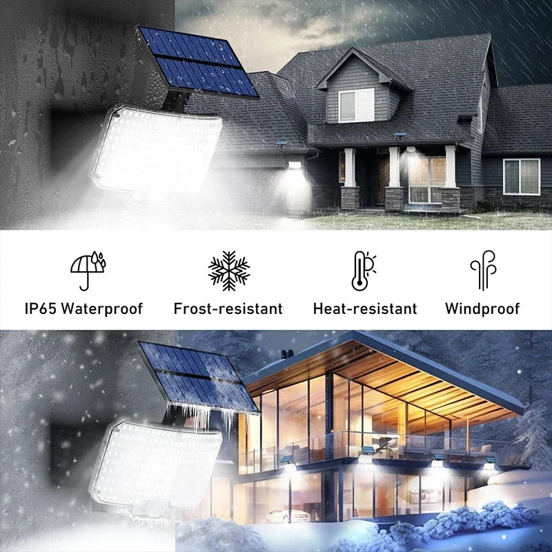 Solar Light Outdoor Super Bright Motion Sensor Solar Strong Power LED Garden Wall Lamp