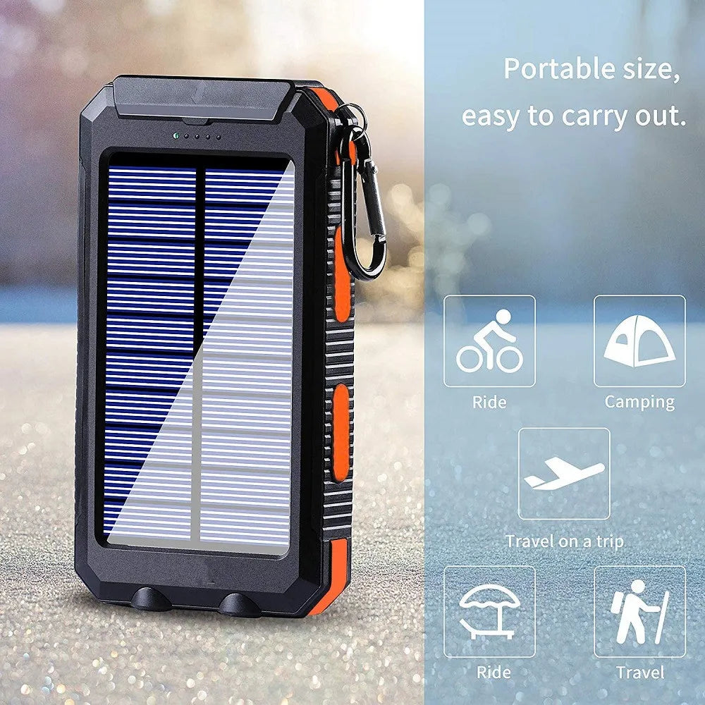 Solar Power Bank 80000mAh Portable Charging Powerbank