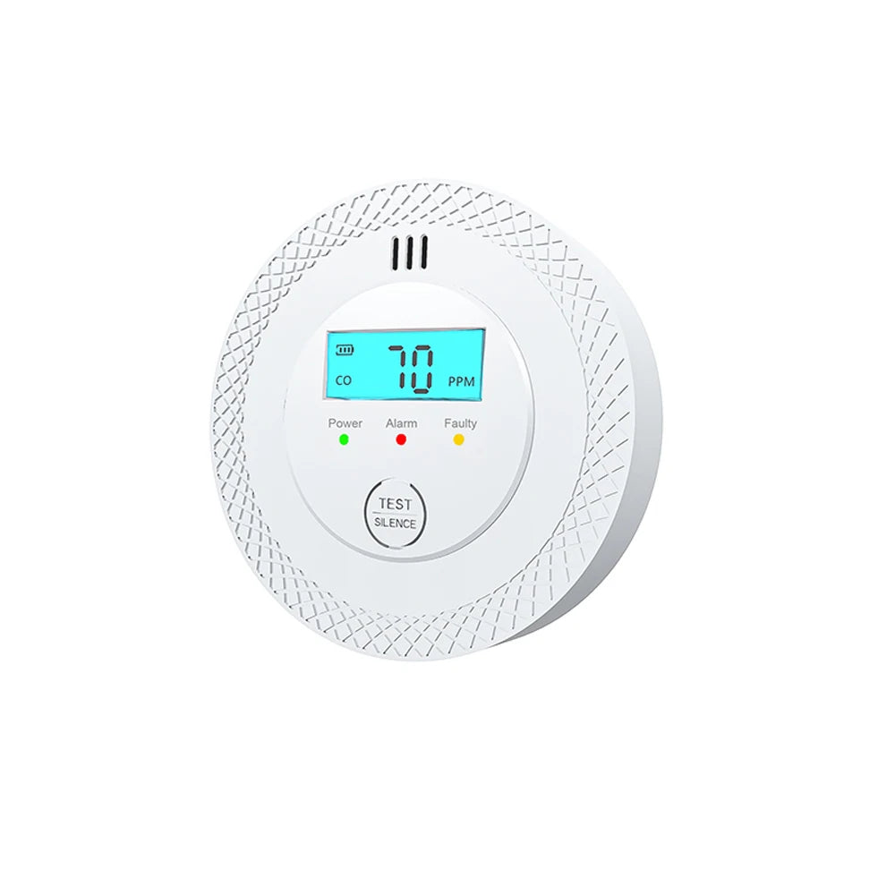 Carbon Monoxide Detector Battery-Operated Digital CO Alarm