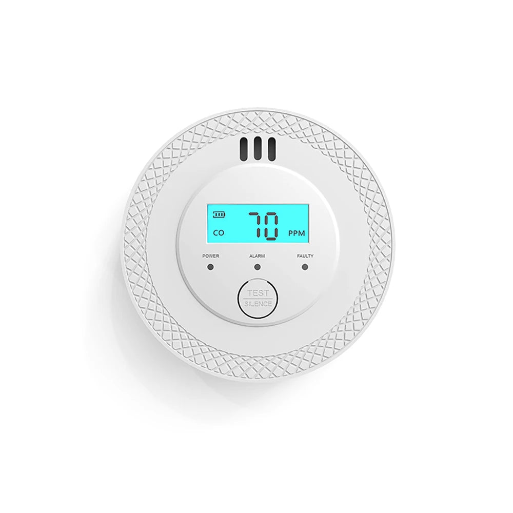 Carbon Monoxide Detector Battery-Operated Digital CO Alarm