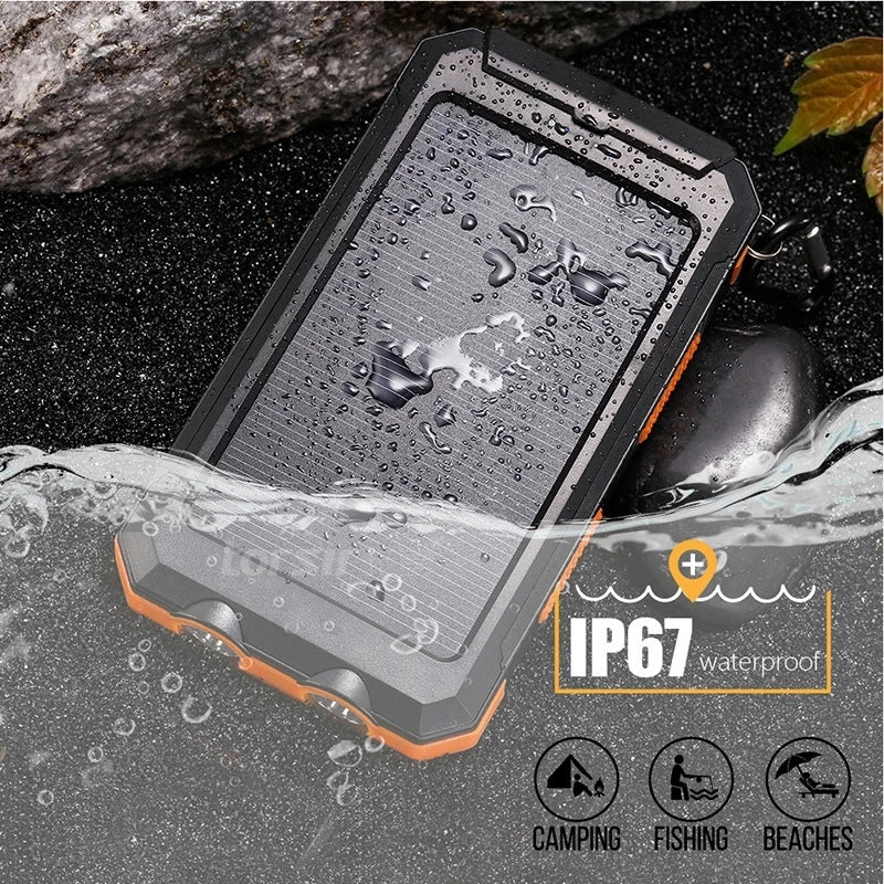 Solar Power Bank 80000mAh Portable Charging Powerbank