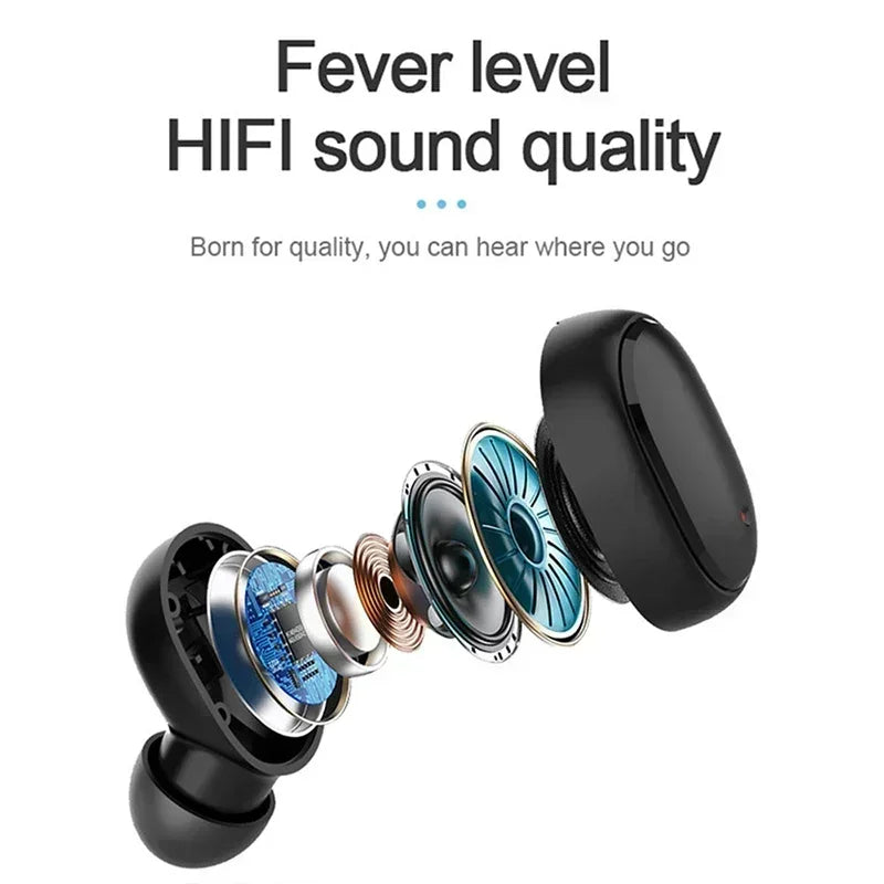 A6S TWS Earphones Wireless Bluetooth 5.1 Headphones Touch Control Earbuds With Mic