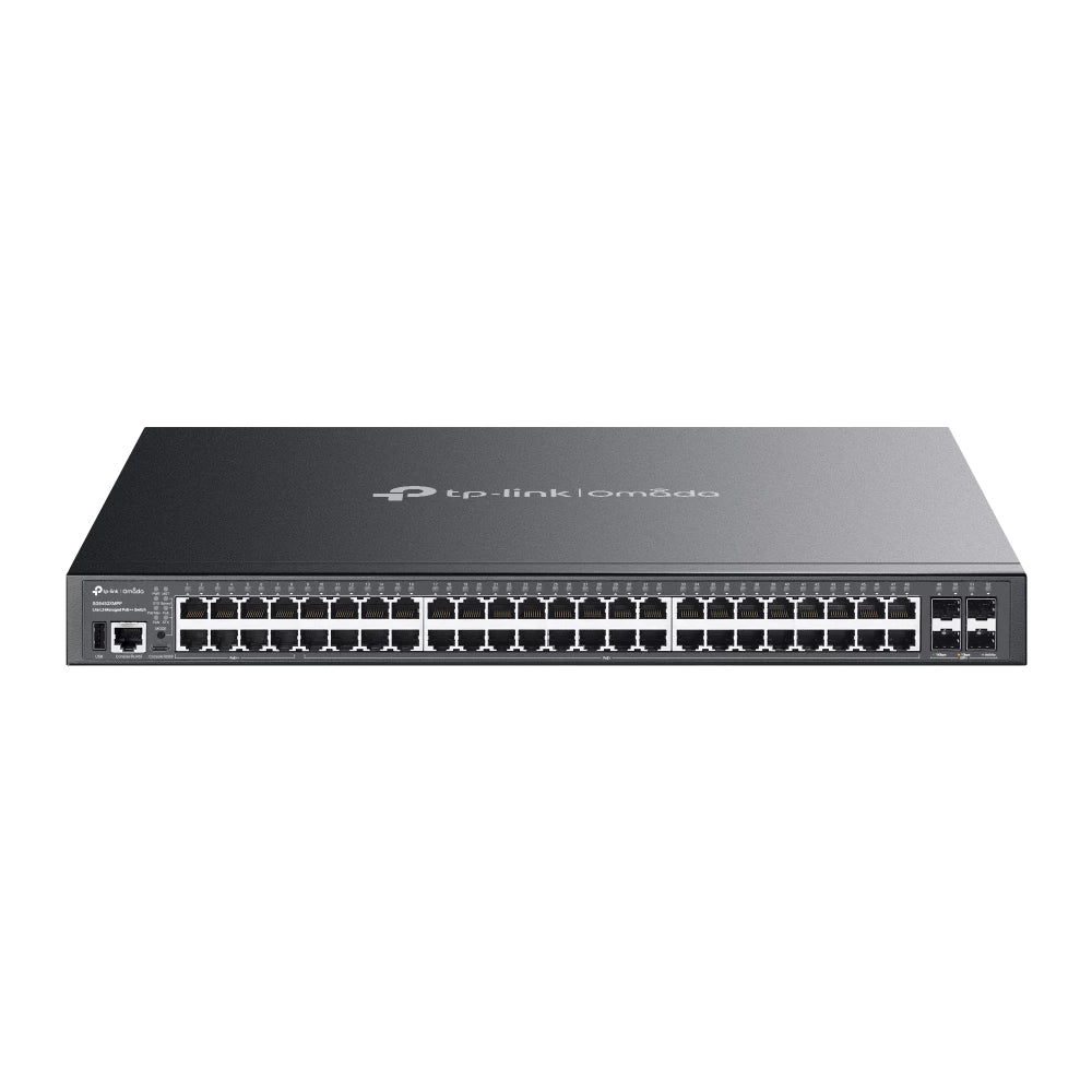 Tp-Link SG5452XMPP Omada 48-Port Gigabit Stackable Lite L3 Managed PoE++ Switch with 4× 10G Slots