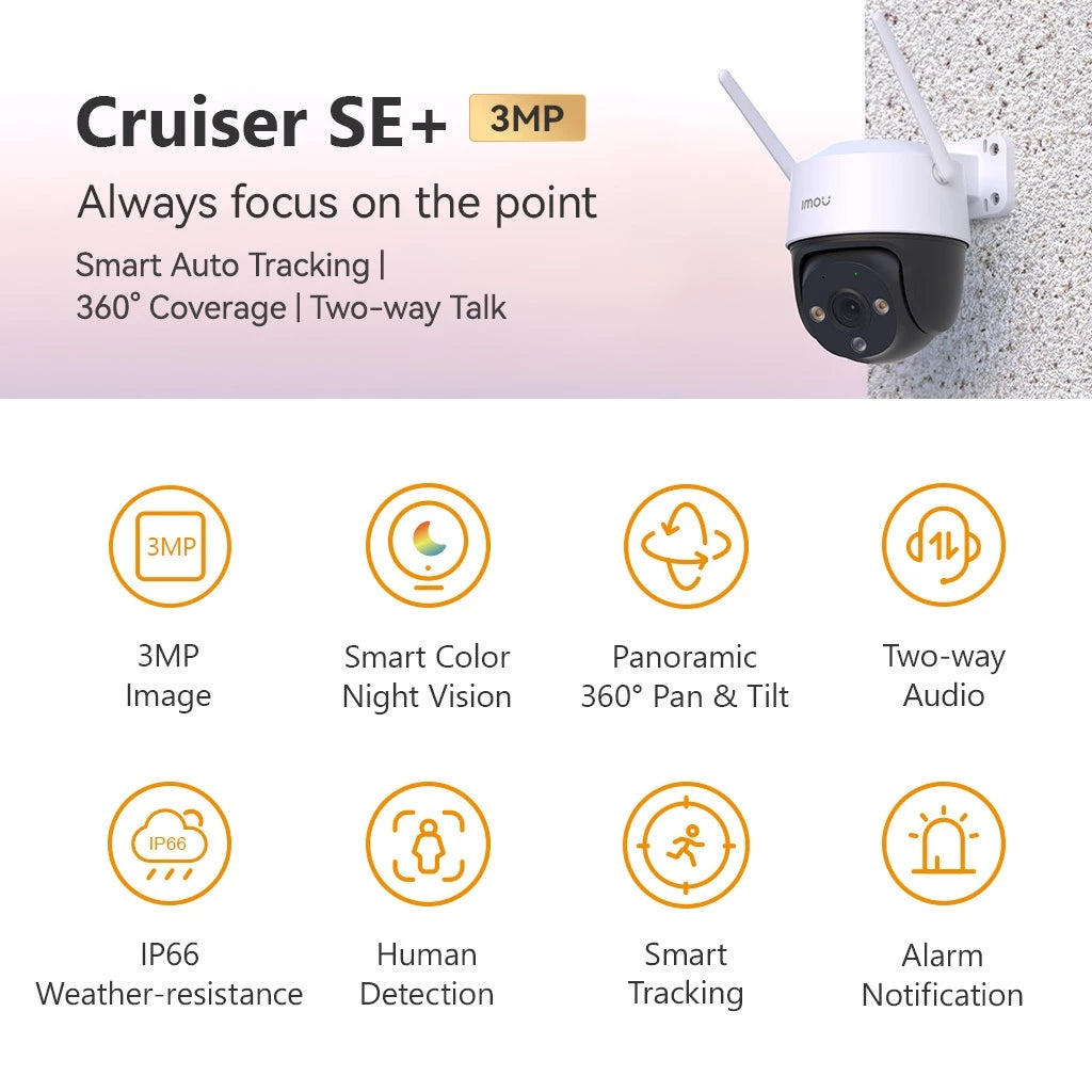 Imou Dahua Cruiser 3/5MP Full-color Wi-Fi Home Camera Waterproof Two Way Talk Human Detection Camera
